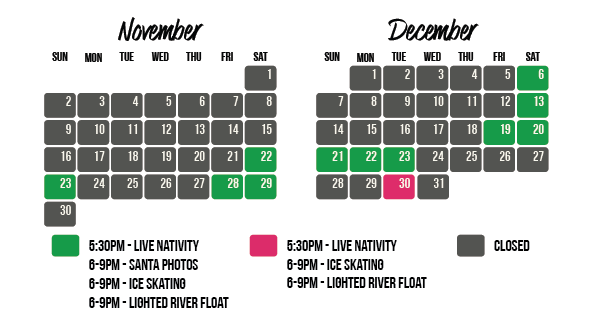 Splashway Christmas calendar